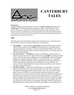 CANTERBURY TALES