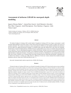 Assessment of airborne LIDAR for snowpack depth modeling