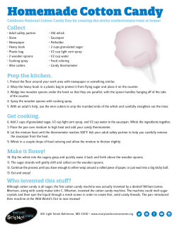 Homemade Cotton Candy