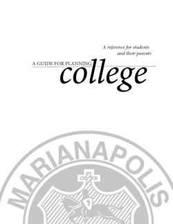 The Application Process - Marianapolis Preparatory School