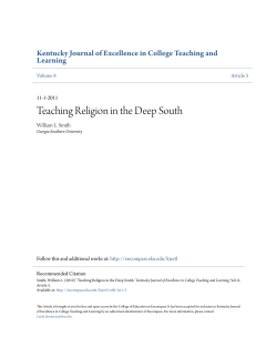 Teaching Religion in the Deep South - Encompass