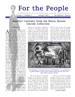 Another Curiosity from the Henry Horner Lincoln Collection