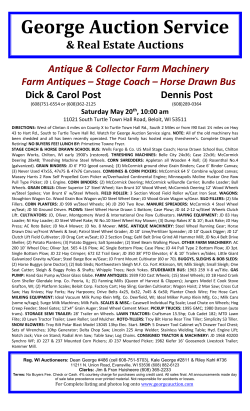 Printer Friendly - Dean George Auction Service
