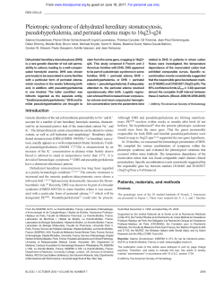Pleiotropic syndrome of dehydrated hereditary