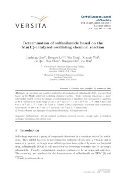 Determination of sulfanilamide based on the Mn(II)