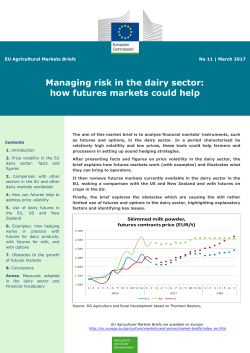 EU Agricultural Markets Briefs - European Commission