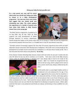 Giving your baby the best possible start