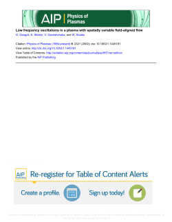 Low frequency oscillations in a plasma with spatially variable field