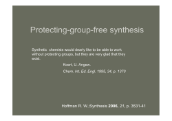 Protecting-group-free synthesis