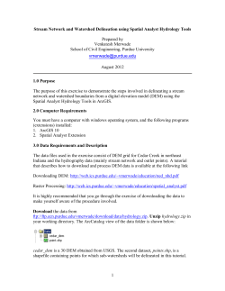 Addendum to Exercise 3 on downloading data National Elevation