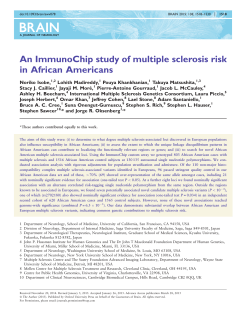 An ImmunoChip study of multiple sclerosis risk in African Americans