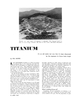 It`s an old metal, but now that it`s been discovered by the engineers