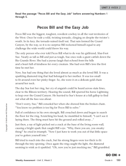 Pecos Bill and the Easy Job