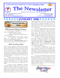 Newsletter - Alamo Heights Christian Church