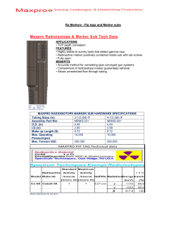 Depth Control-Piptags and Marker subs