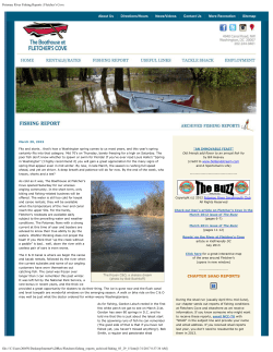 Potomac River Fishing Reports | Fletcher`s Cove