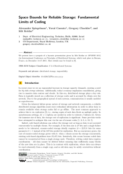 Space Bounds for Reliable Storage: Fundamental Limits of Coding
