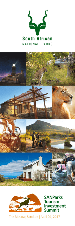 SANParks Tourism Investment Summit Programme