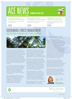 ACE Newsletter Summer 2013 - Alliance for Beverage Cartons and