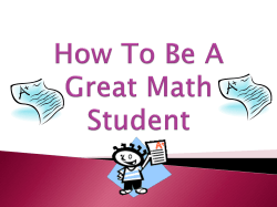 Math Anxiety