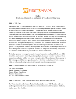 The Issue of Separation SCRIPT