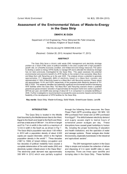 Assessment of the Environmental Values of Waste-to