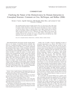 Clarifying the Nature of the Distinctiveness by Domain Interaction in