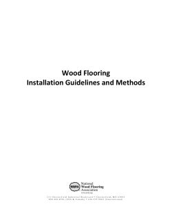Wood Flooring Installation Guidelines and Methods