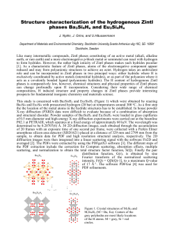 Structure characterization of the hydrogenous Zintl phases