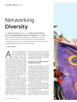 Networking Diversity - Max-Planck