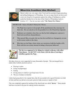 Martin Luther the Rebel