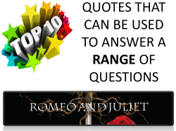 quotes that can be used to answer a range of questions