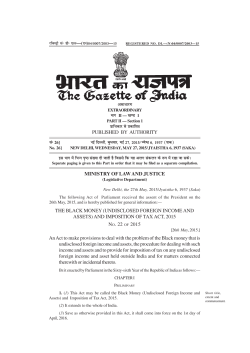 THE BLACK MONEY (UNDISCLOSED FOREIGN