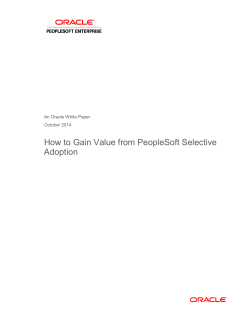 Selective Adoption