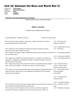 Unit 10: Between the Wars and World War II