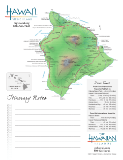 Itinerary Notes