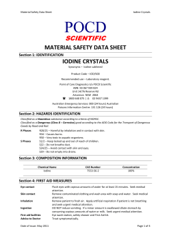Material Safety Data Sheet