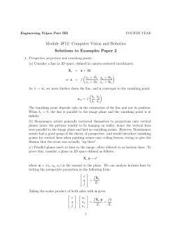 Module 4F12: Computer Vision and Robotics Solutions to Examples