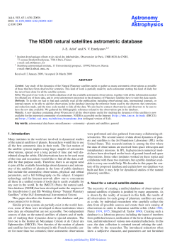 The NSDB natural satellites astrometric database