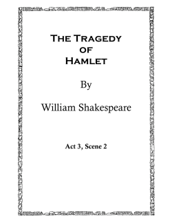 The Tragedy of Hamlet By William Shakespeare