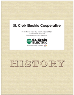 Brief History of St. Croix Electric Cooperative