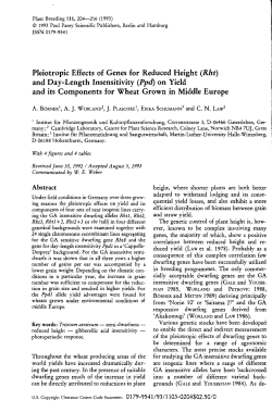 Pleiotropic Effects of Genes for Reduced Height
