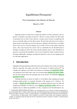 Equilibrium Persuasion