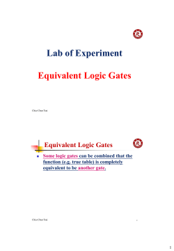 Lab of Experiment Equivalent Logic Gates