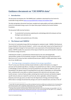 Guidance document on &ldquo;CSE DIMPSA data&rdquo;