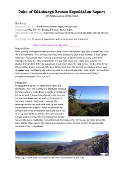 Bronze Expedition, Waitakere Ranges