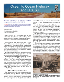 Ocean to Ocean Highway and U.S. 60