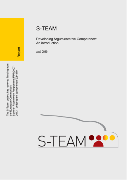 Developing Argumentative Competence