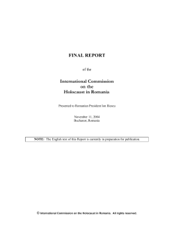International Commission on the Holocaust in Romania