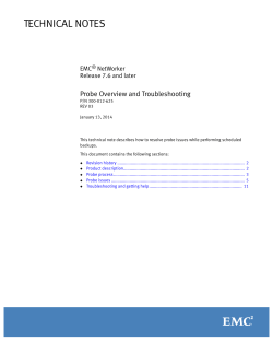 Probe Overview and Troubleshooting TN